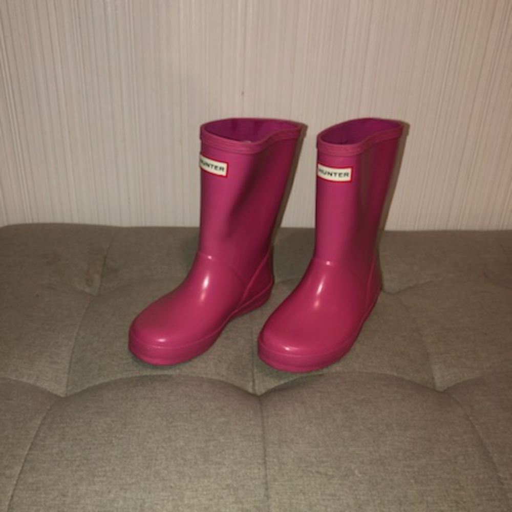 Used HUNTER ORIGINAL KIDS FIRST CLASSIC RAIN BOOT
